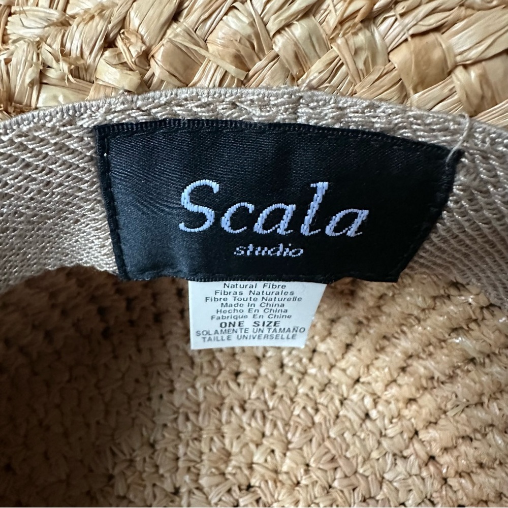 New Scala Studio Natural Straw Summer Hat - image 5